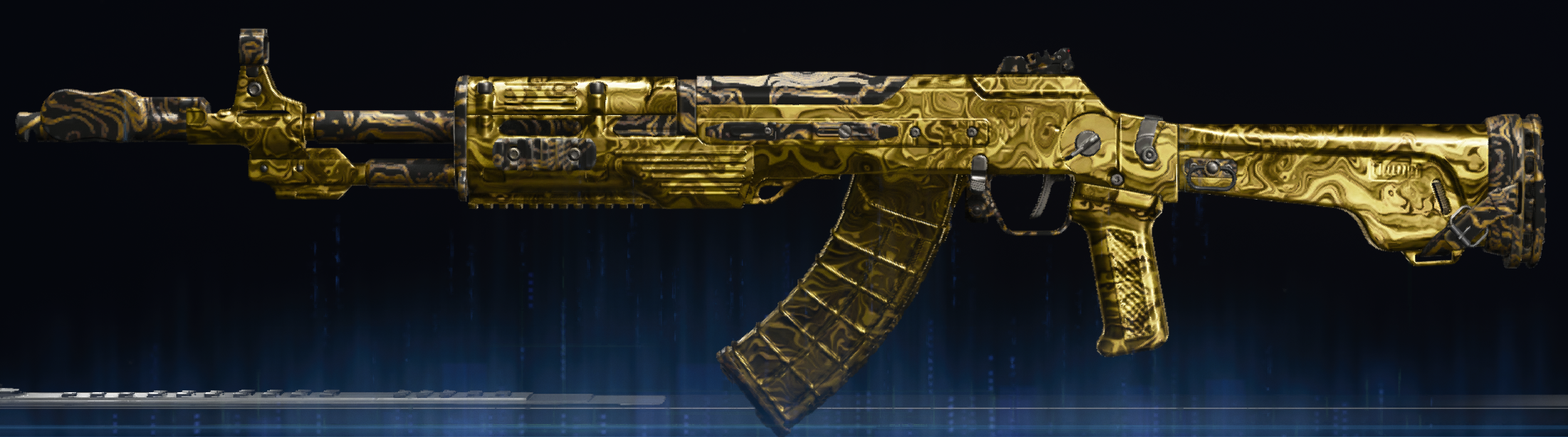 Rendu du camouflage Damas doré sur AN-94